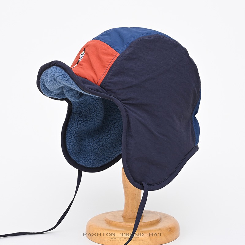 Corduroy Cap 5 Panel - 1 pièce Casquette Bomber Rétro Patchwork