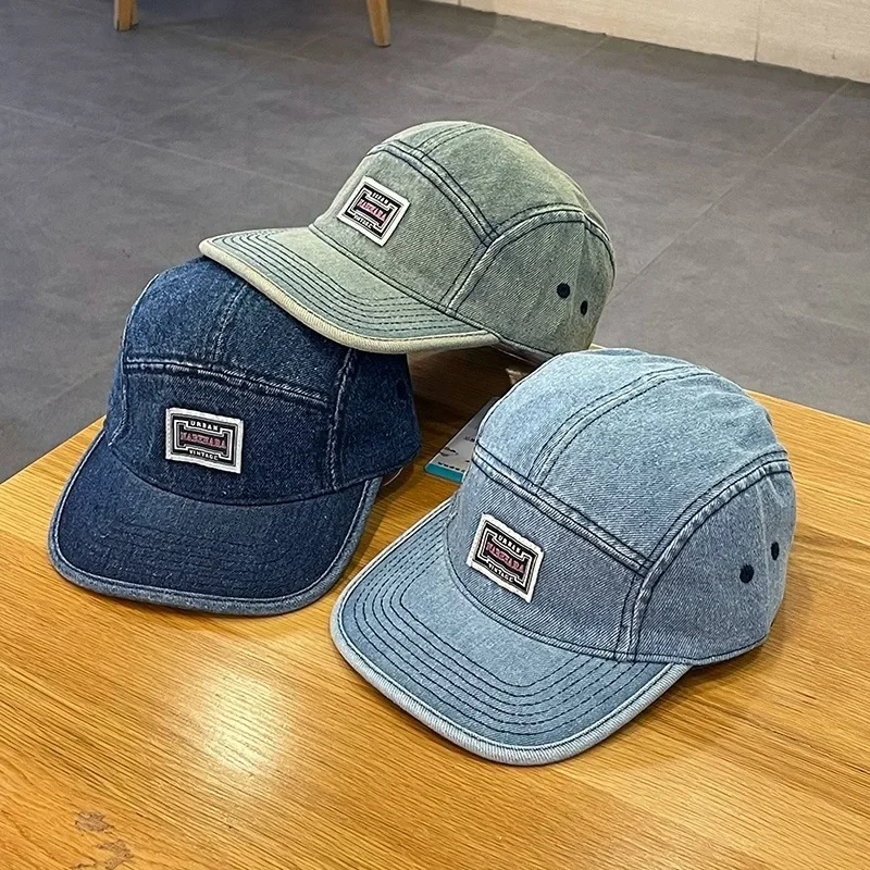 Corduroy Cap 5 Panel - Casquettes de baseball vintage en denim