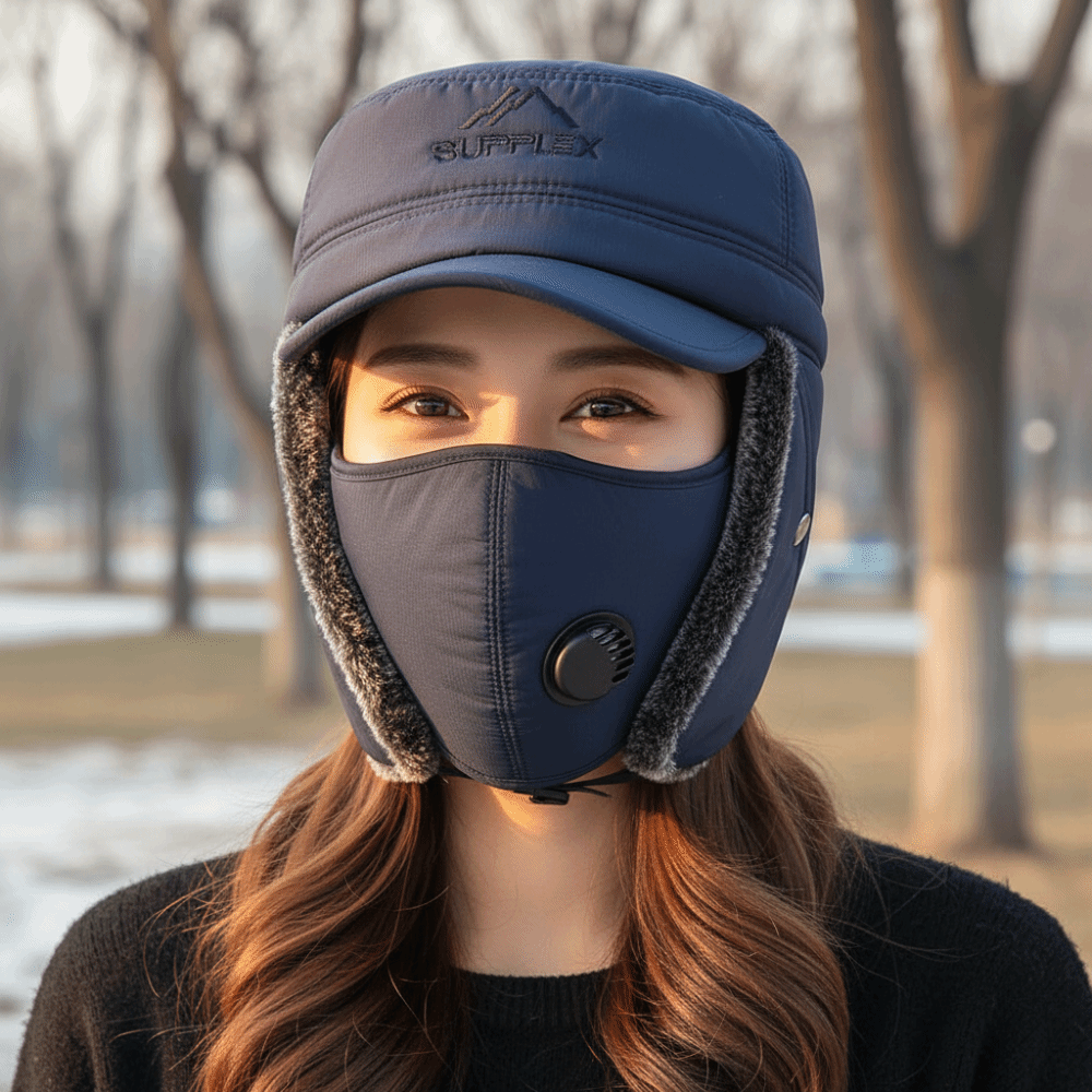 Trapper Hat Ear Flap - Chapeau d'hiver épais style trappeur, doublure