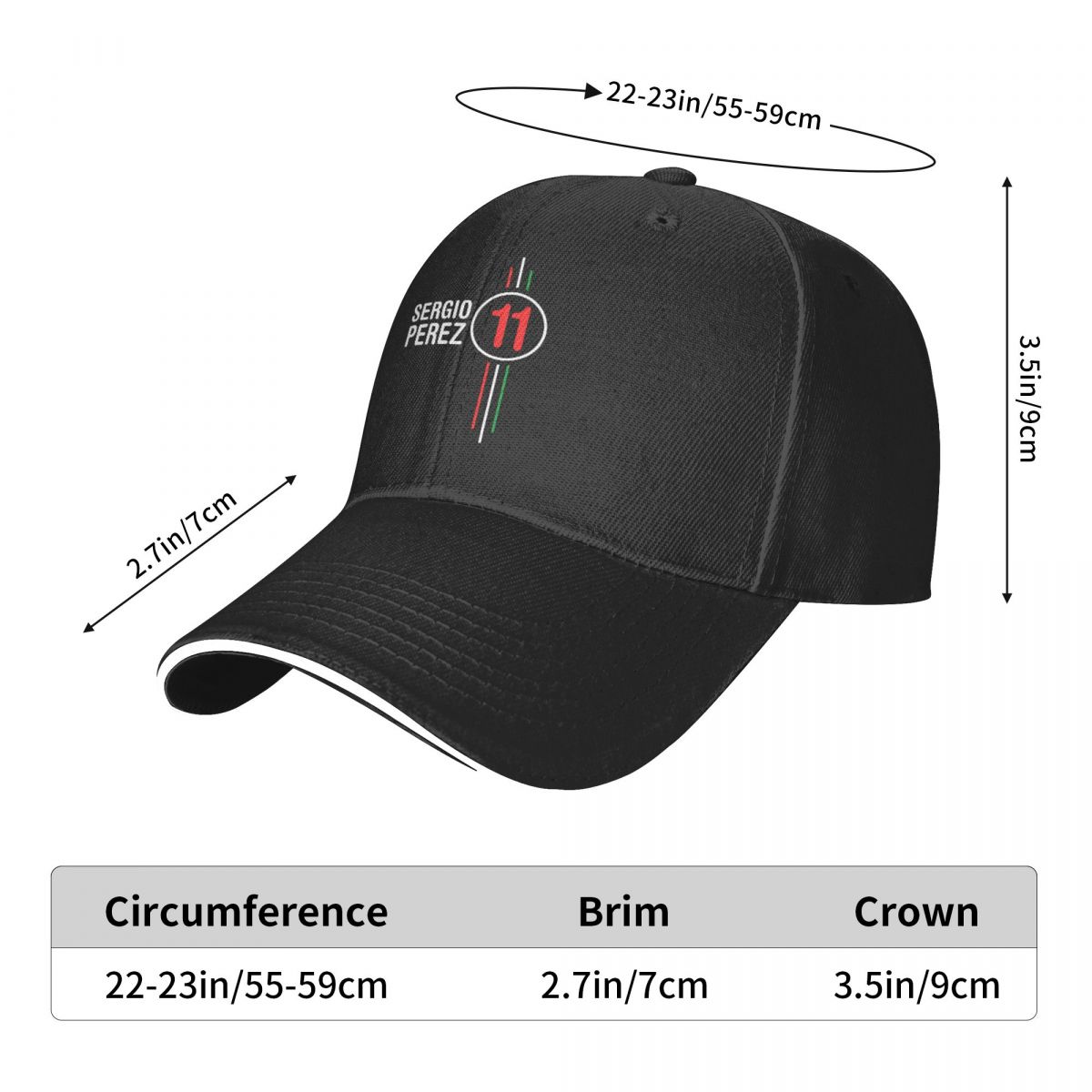 Sergio Perez-Casquette de base - Golf Cap Dad avis et prix