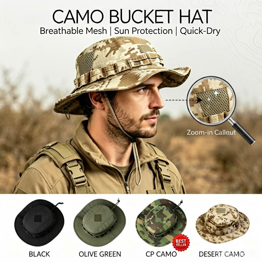 Chapeau Boonie Tactique pour H - Boonie Hat Tactical avis et prix