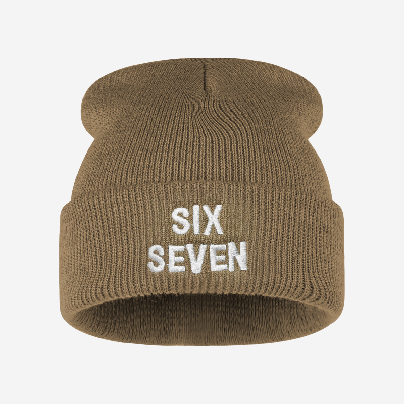 Bonnet en tricot brodé avec le - Beanie Cuffed Knit avis et prix